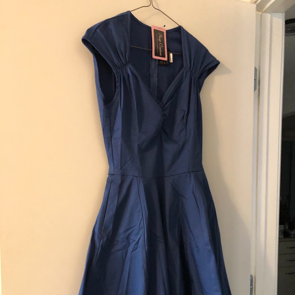NWT Pinup Blue Heidi Dress